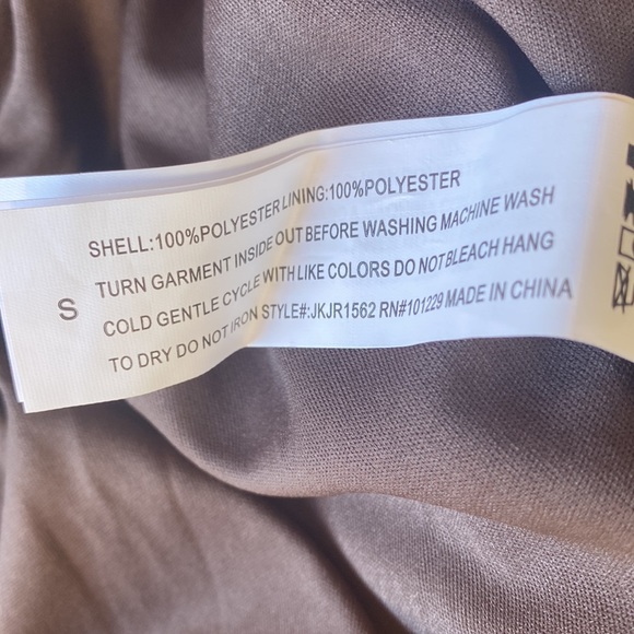 NWT Stoosh brand mocha plaid Sherpa jacket size S - Picture 6 of 9